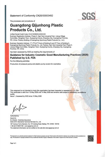 La CINA FOSHAN QIJUNHONG PLASTIC PRODUCTS MANUFACTORY CO.,LTD Profilo Aziendale