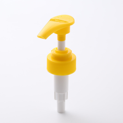 La lozione gialla della plastica di colore pompa 28/400 di pompa liquida dell'erogatore del sapone della mano