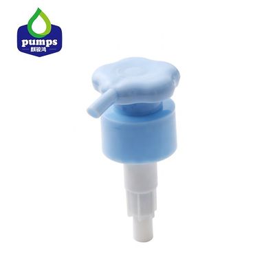 Pompa blu 28mm costolata dell'erogatore del sapone/pompa di vite di plastica su misura