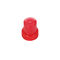 Coperchi a vite di plastica rossi costolati Logo Non Spill su ordinazione 28/415