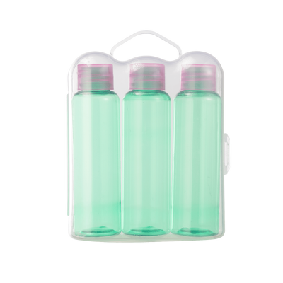 Bottiglia da viaggio di qualsiasi colore per la cura della pelle con confezione in plastica da 50 ml per lo shampoo e il gel doccia