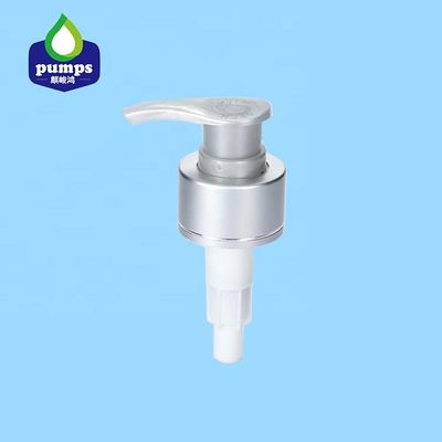 24/410 di serratura da sinistra a destra della lozione della copertura di alluminio cosmetica costolata della pompa per la bottiglia di plastica