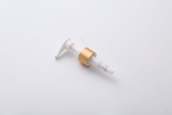 24/410 Ribbed Cosmetic Lotion Pump Aluminum Cover Left right lock For Plastic Bottle