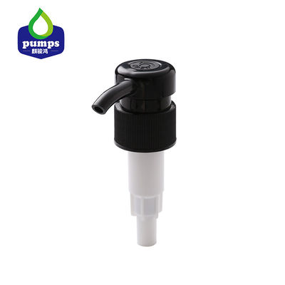 pompa di plastica del sapone del nero della vite 4CC di 28mm per il gel della doccia dello sciampo