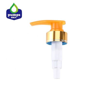 Pompa antibatterica del sapone dell'oro della lozione della pompa 24-410 della copertura di alluminio della vite 28-410 33-410
