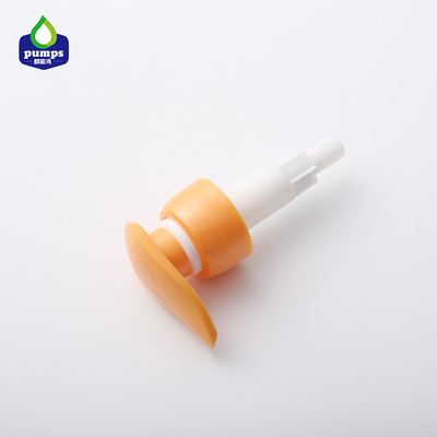La fabbrica della Cina direttamente che vende utilizza comunemente la testa di plastica della pompa della lozione della vite costolata gialla